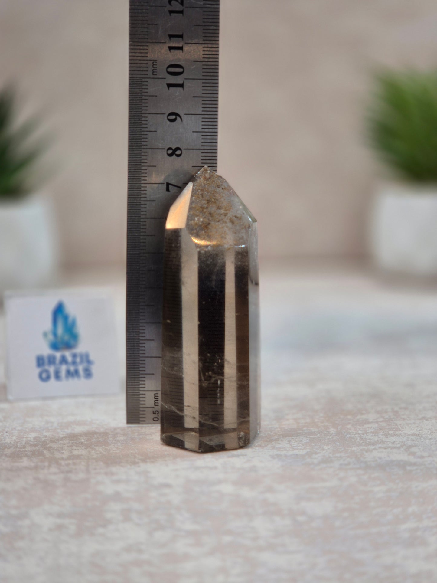 High Grade Smoky Quartz with some Lodolite Inclusions Point