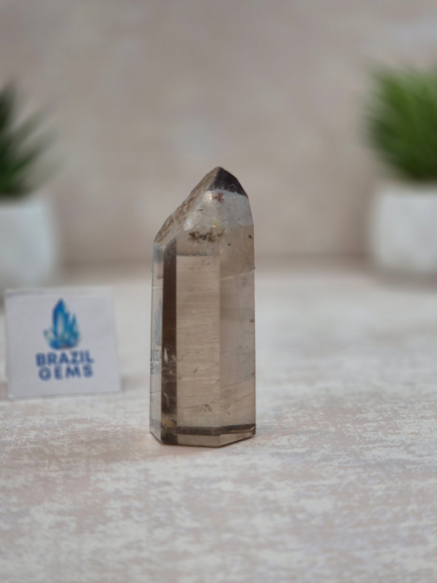 High Grade Smoky Quartz with some Lodolite Inclusions Point