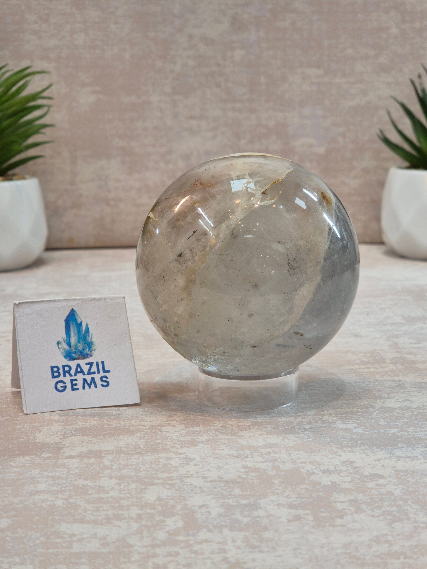 Blue Tara with Mosaic Calcite Sphere