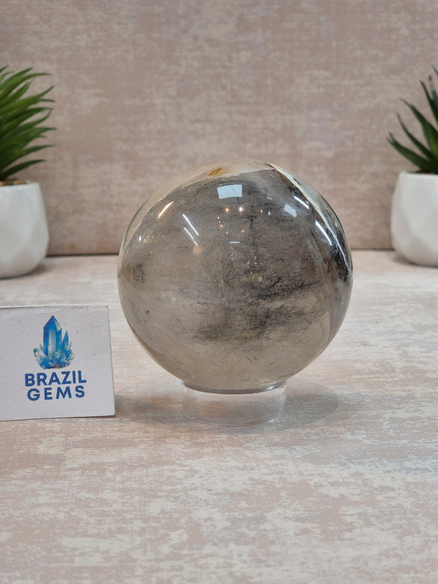 Blue Tara with Mosaic Calcite Sphere