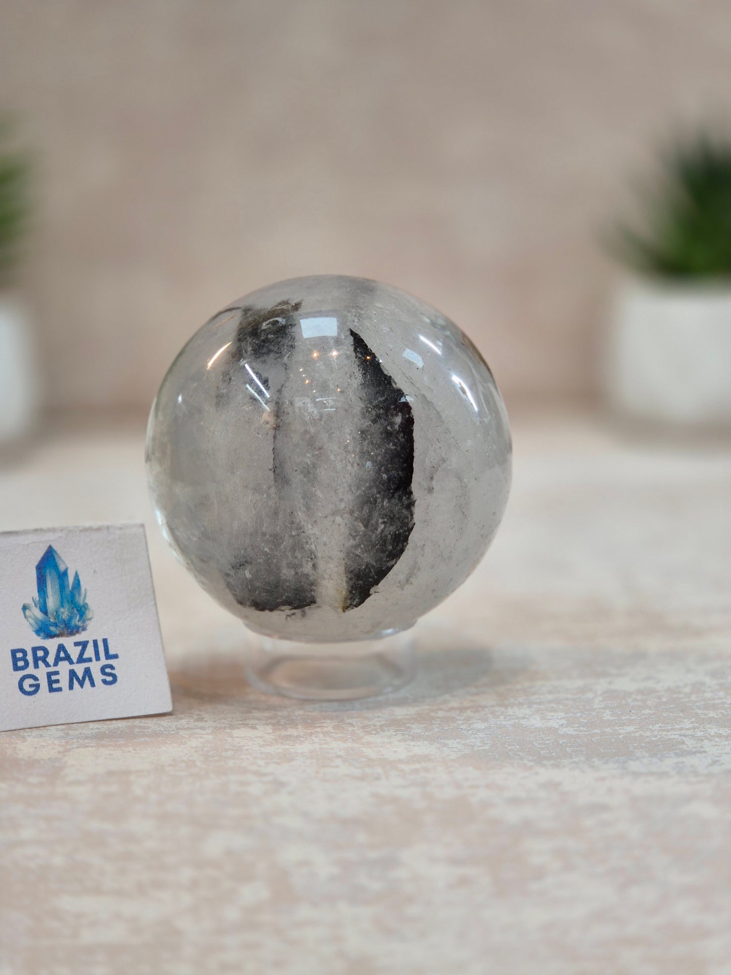 Blue Tara with Mosaic Calcite Sphere