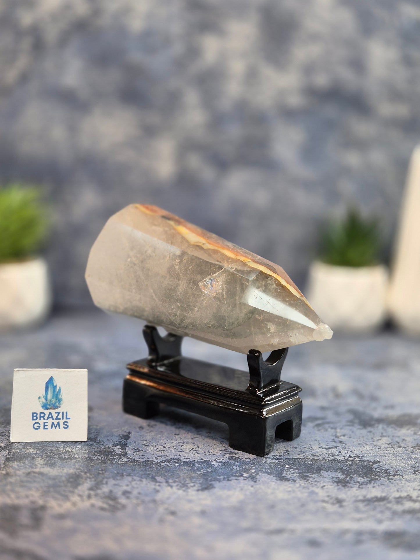 Blue Tara with Mosaic Calcite Vogel