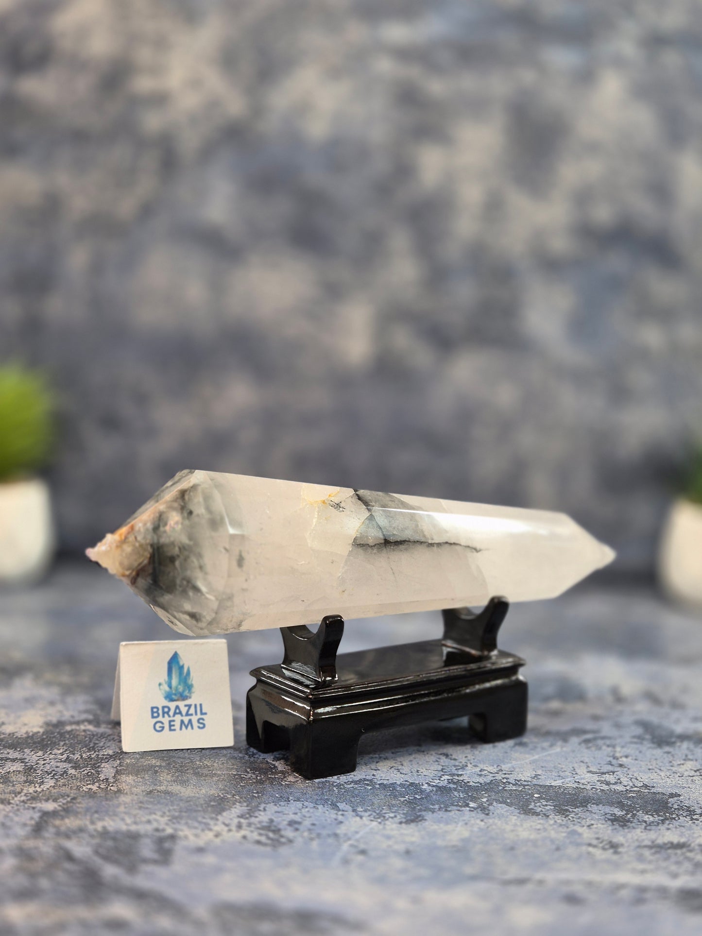 Blue Tara with Mosaic Calcite Vogel