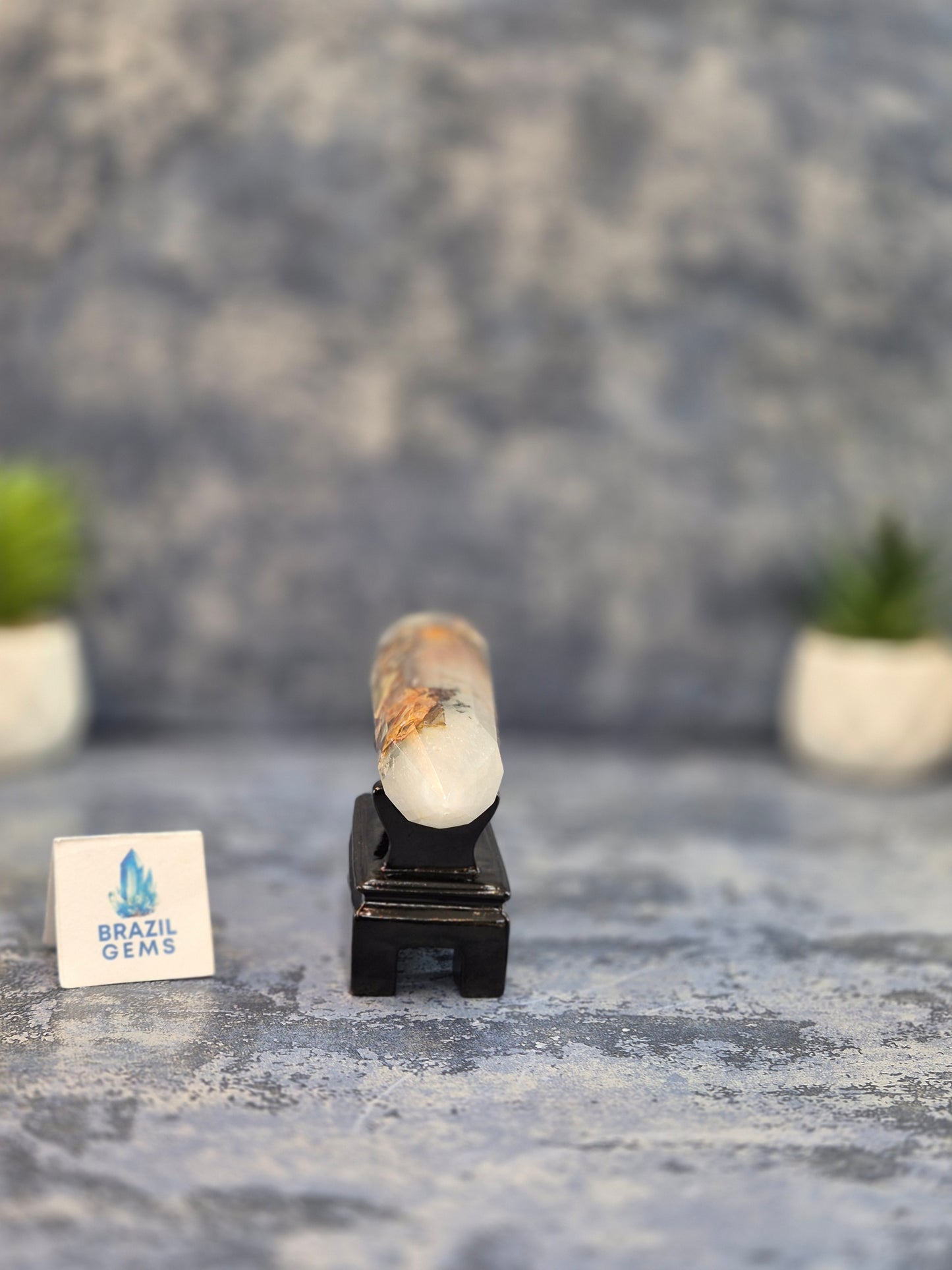 Blue Tara with Mosaic Calcite Vogel