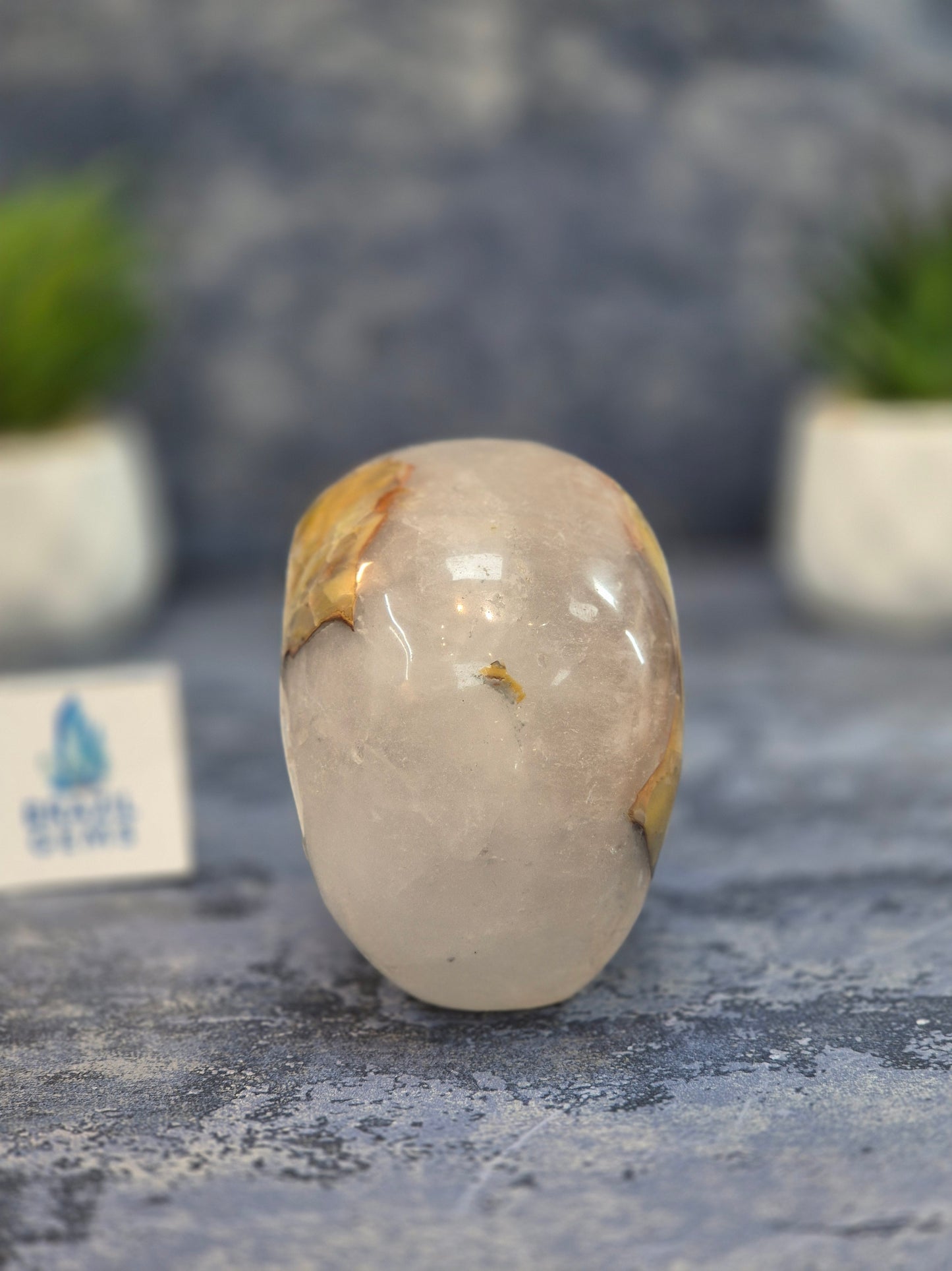Blue Tara with Mosaic Calcite Skull