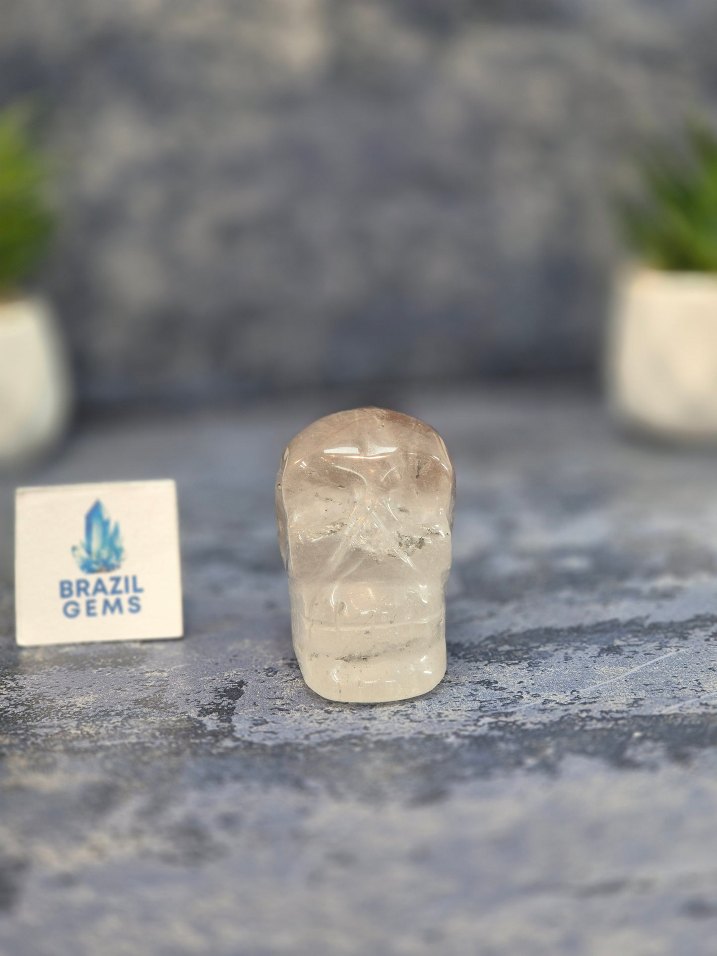 Blue Tara with Mosaic Calcite Skull