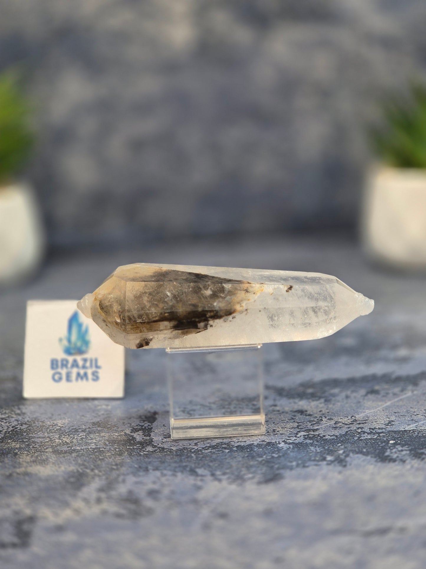 Blue Tara with Mosaic Calcite Flat Vogel