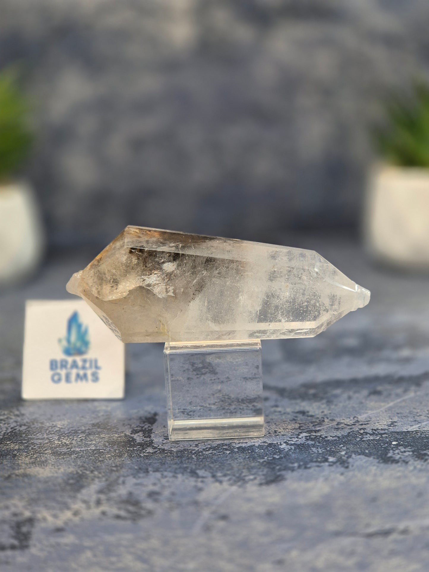 Blue Tara with Mosaic Calcite Flat Vogel