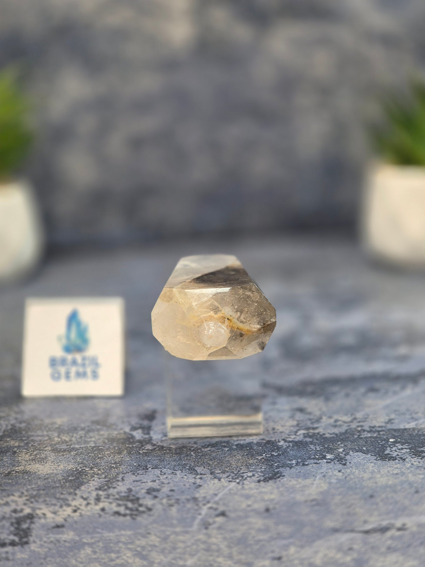 Blue Tara with Mosaic Calcite Flat Vogel