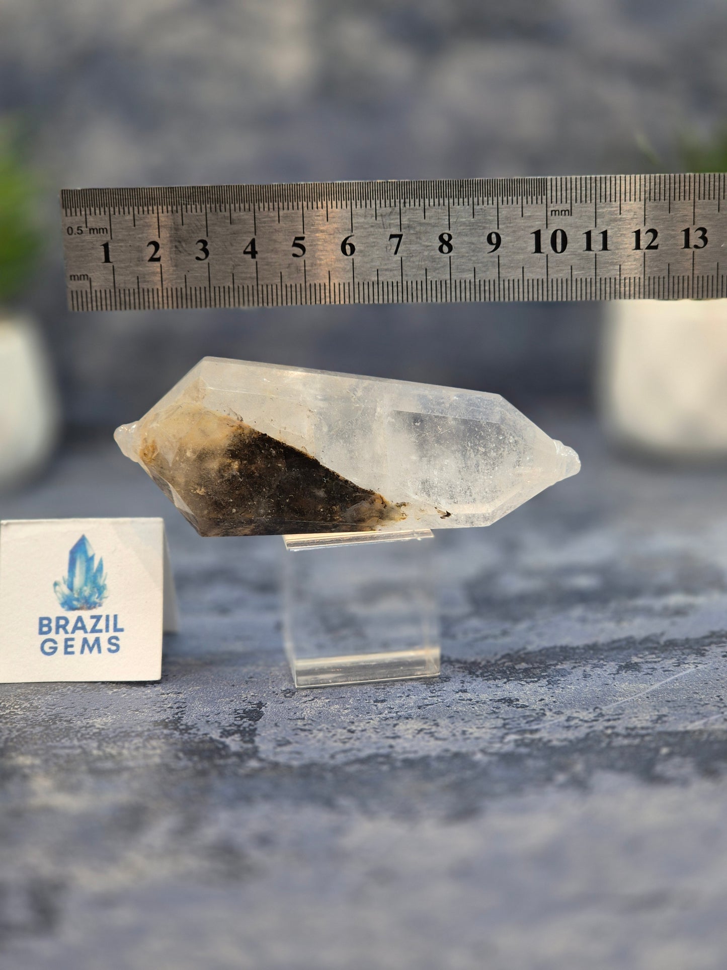 Blue Tara with Mosaic Calcite Flat Vogel