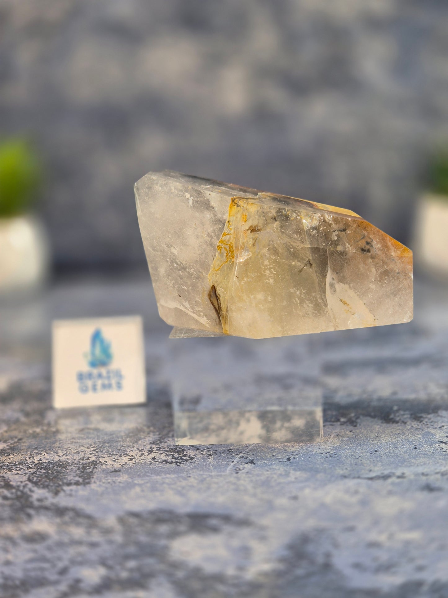 Blue Tara with Mosaic Calcite Free Form