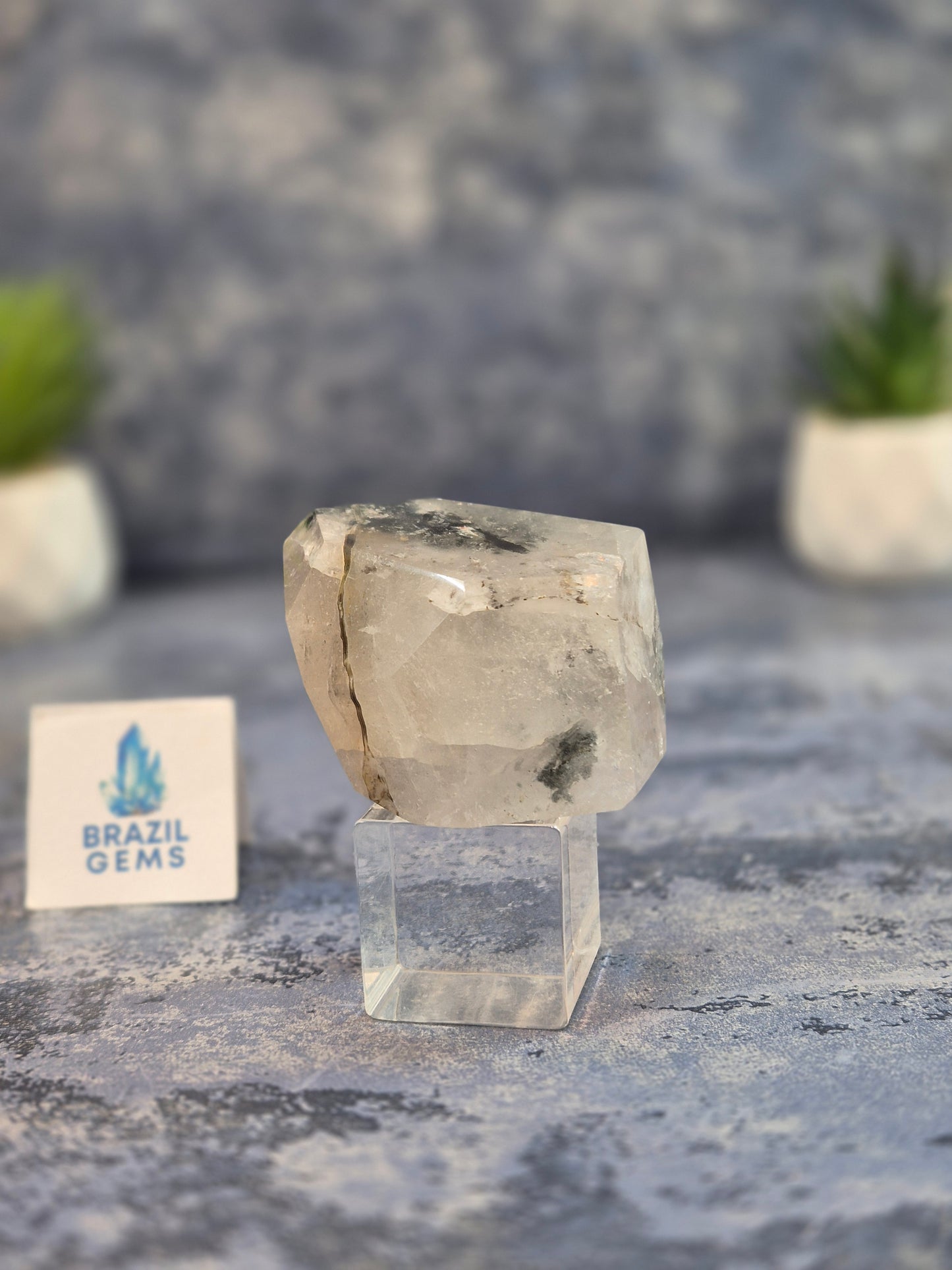 Blue Tara with Mosaic Calcite Free Form