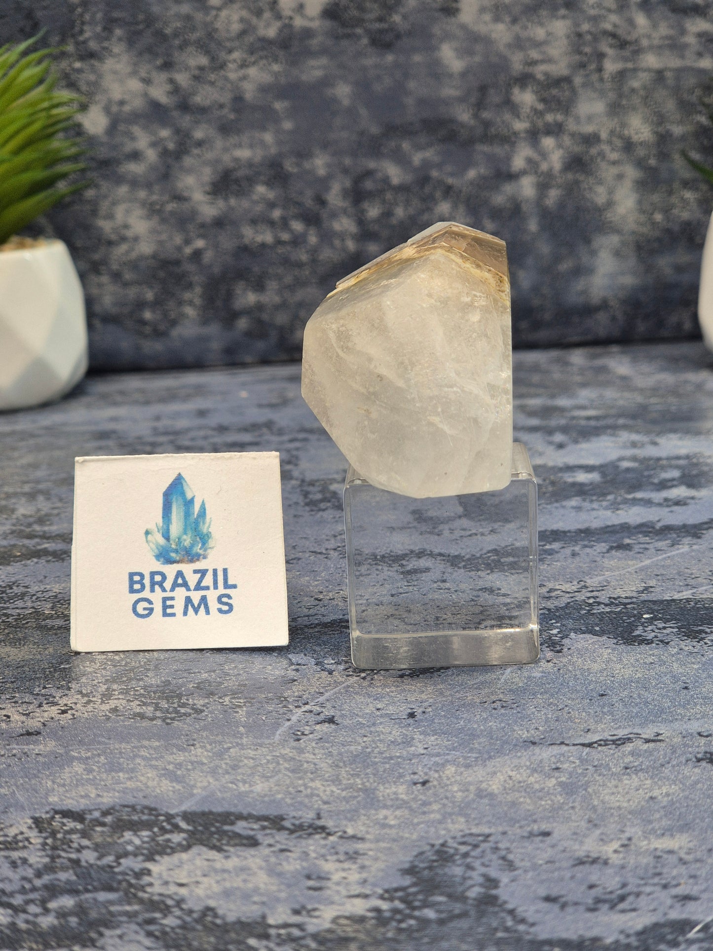 Blue Tara with Mosaic Calcite and Mica Free Form