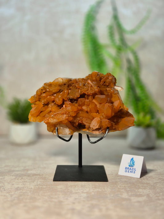Tangerine Quartz Cluster