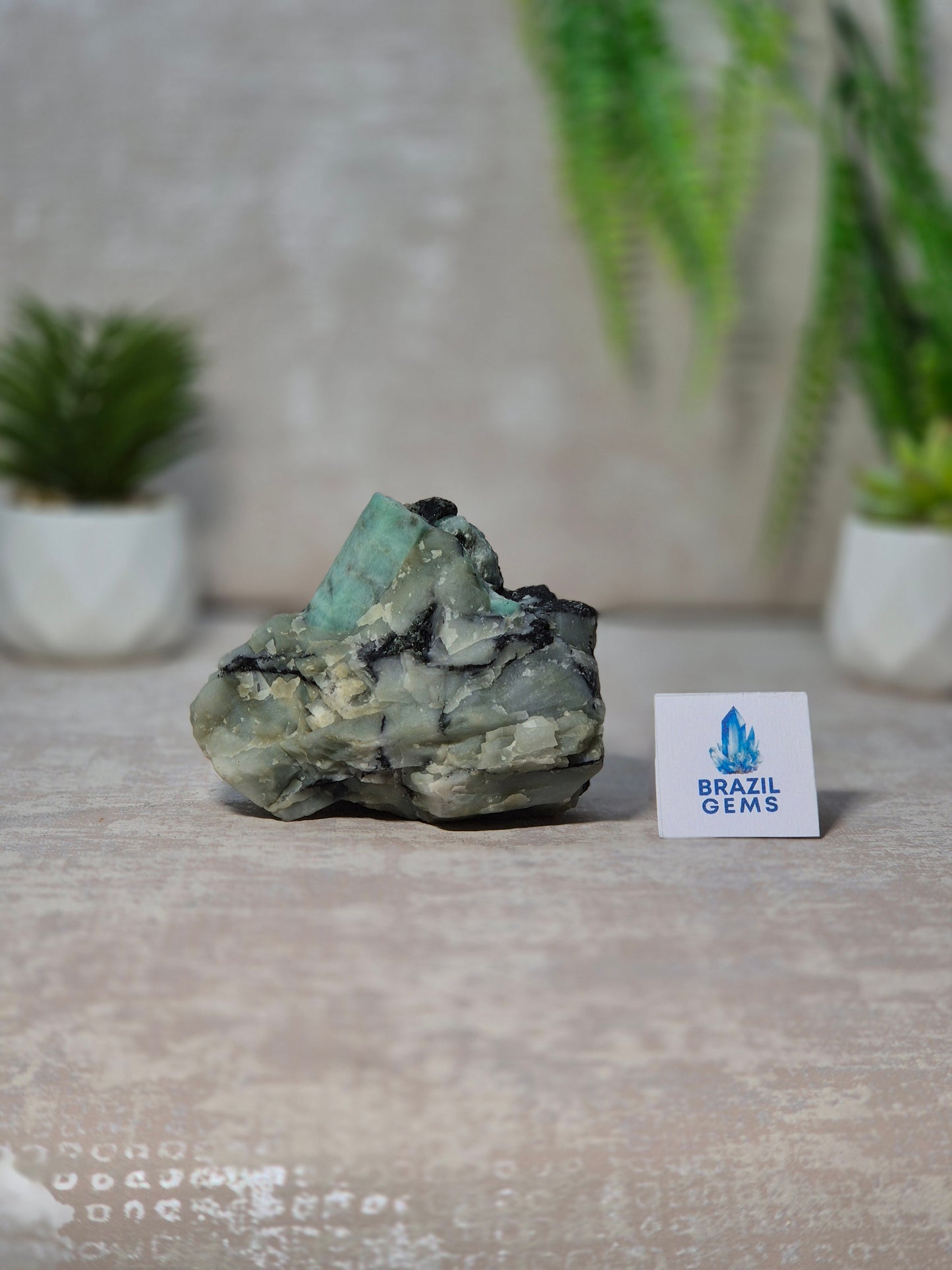Emerald specimen on Xist