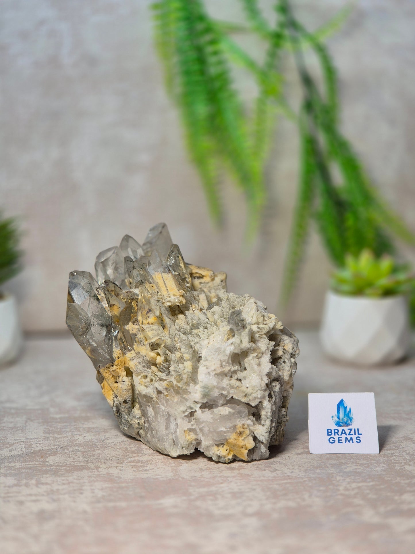 Lodolite Quartz Cluster