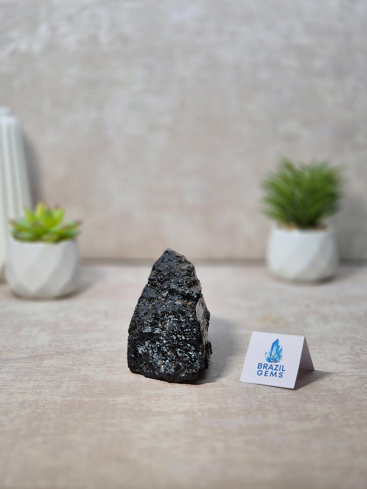 Raw Black Tourmaline Chunk