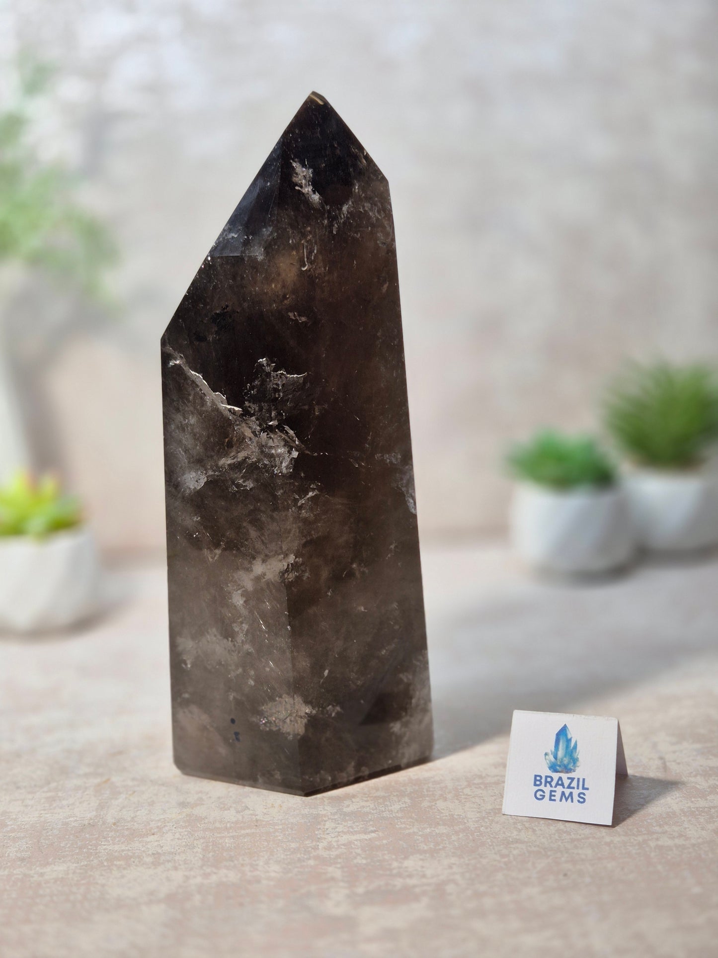 Smoky Quartz Tower