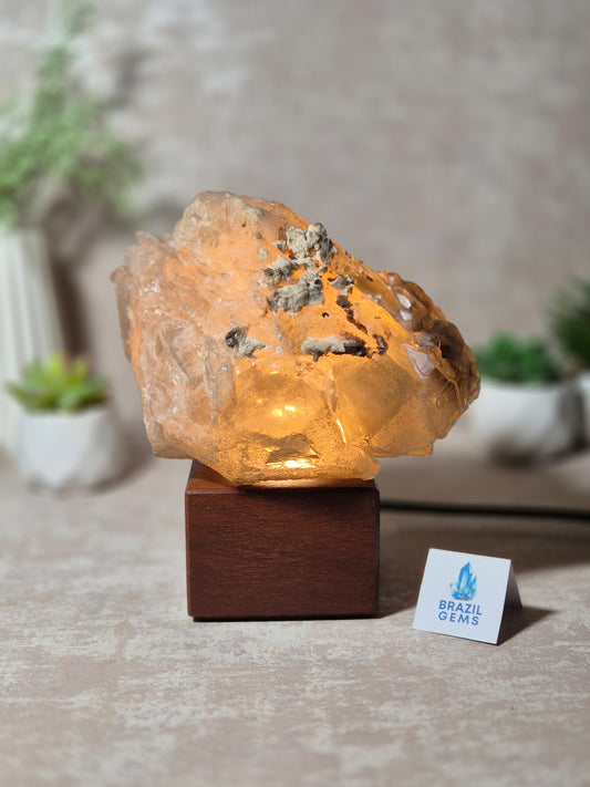 Citrine and Smoky Quartz Elestial