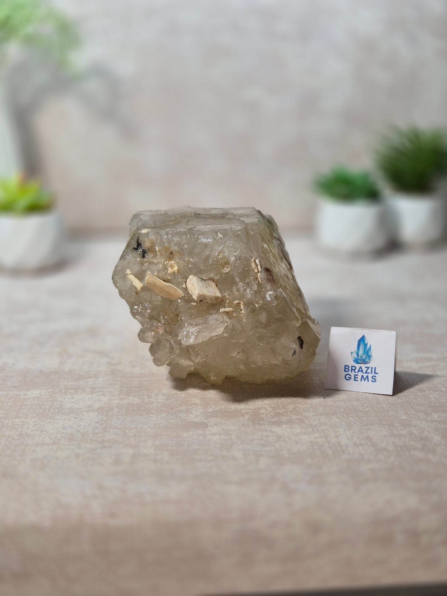Citrine and Smoky Quartz Elestial