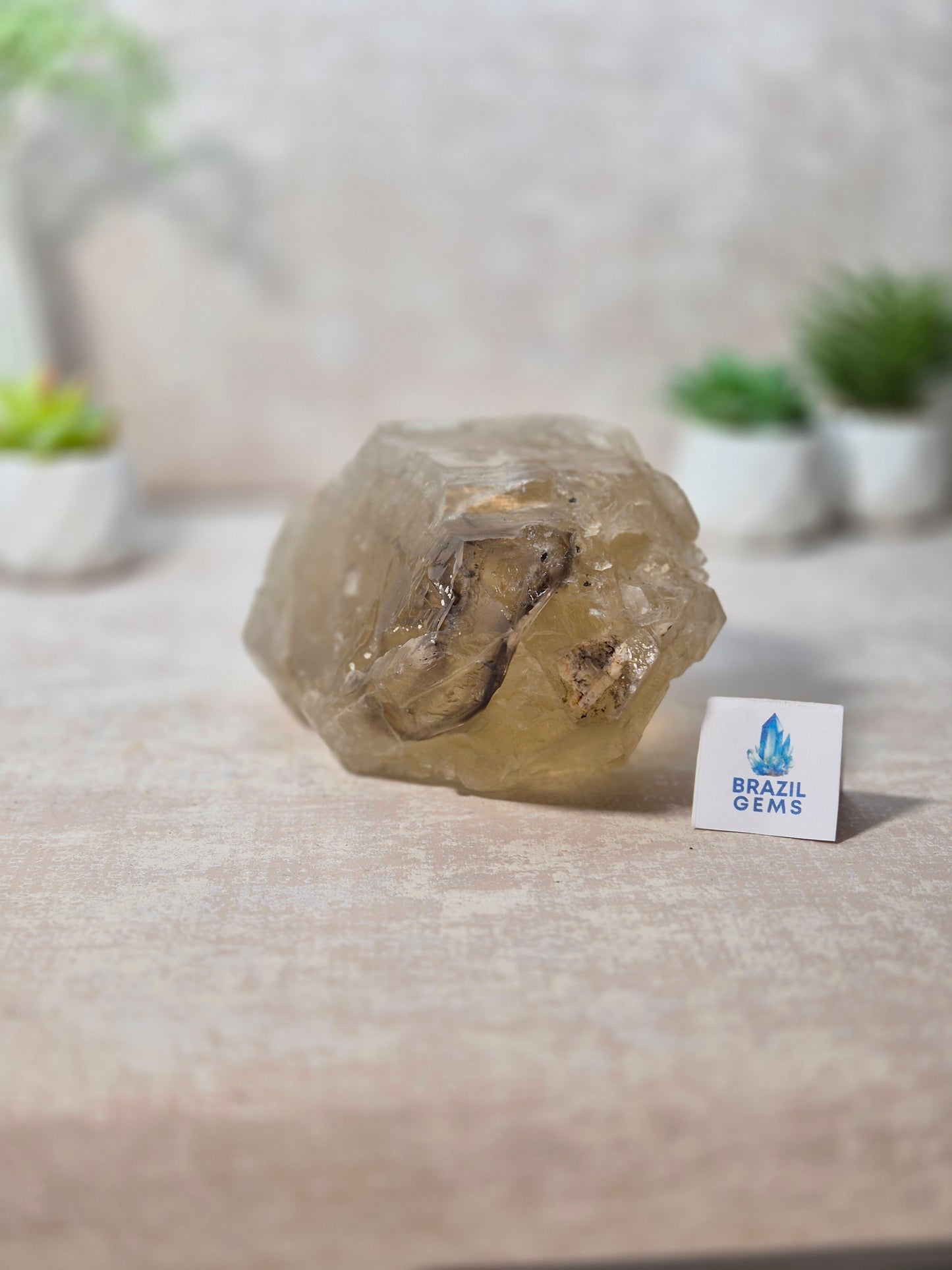 Citrine and Smoky Quartz Elestial