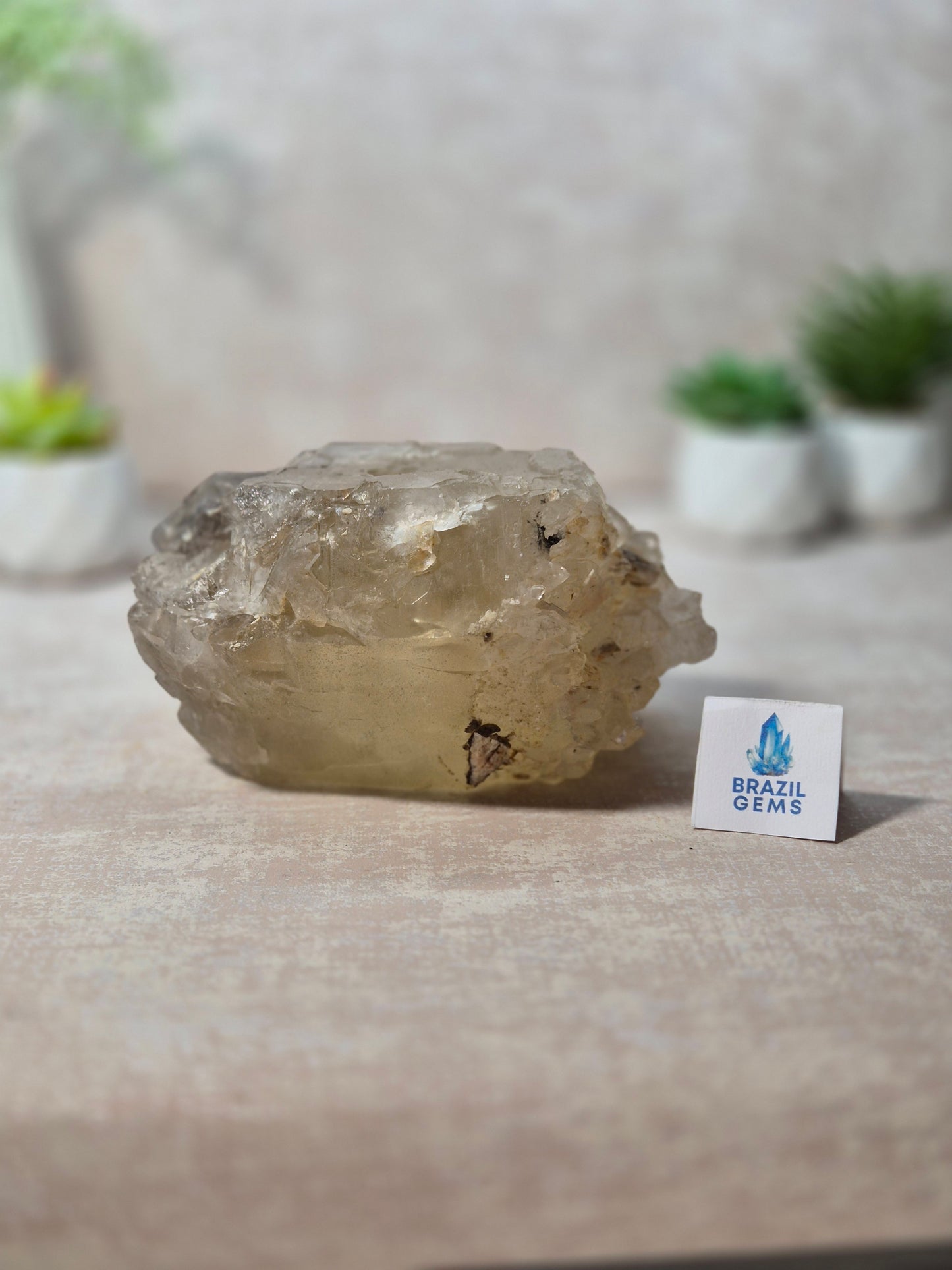 Citrine and Smoky Quartz Elestial