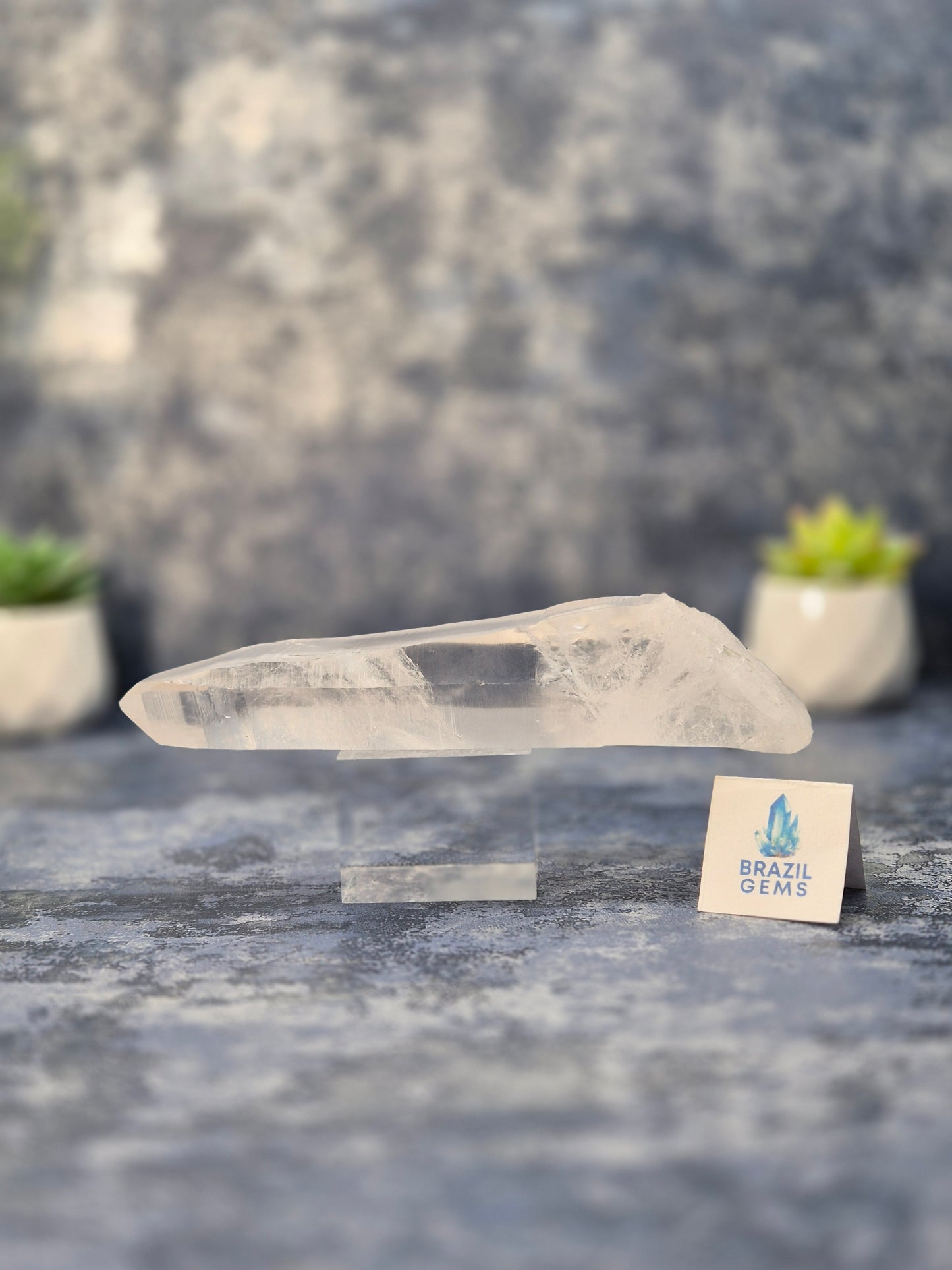 Raw Lemurian Quartz Point from Diamantina