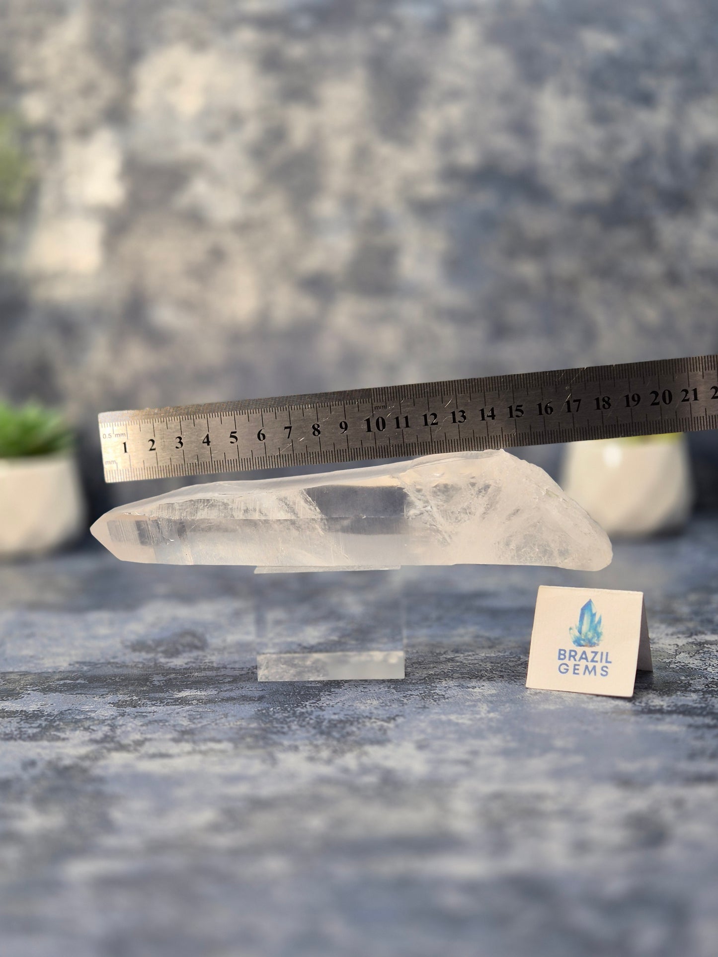 Raw Lemurian Quartz Point from Diamantina