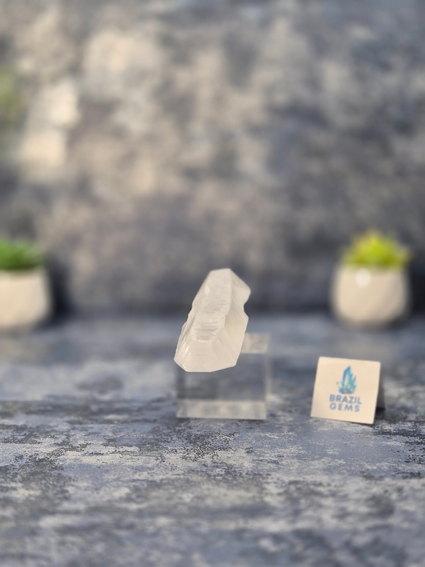 Raw Lemurian Quartz Point from Diamantina