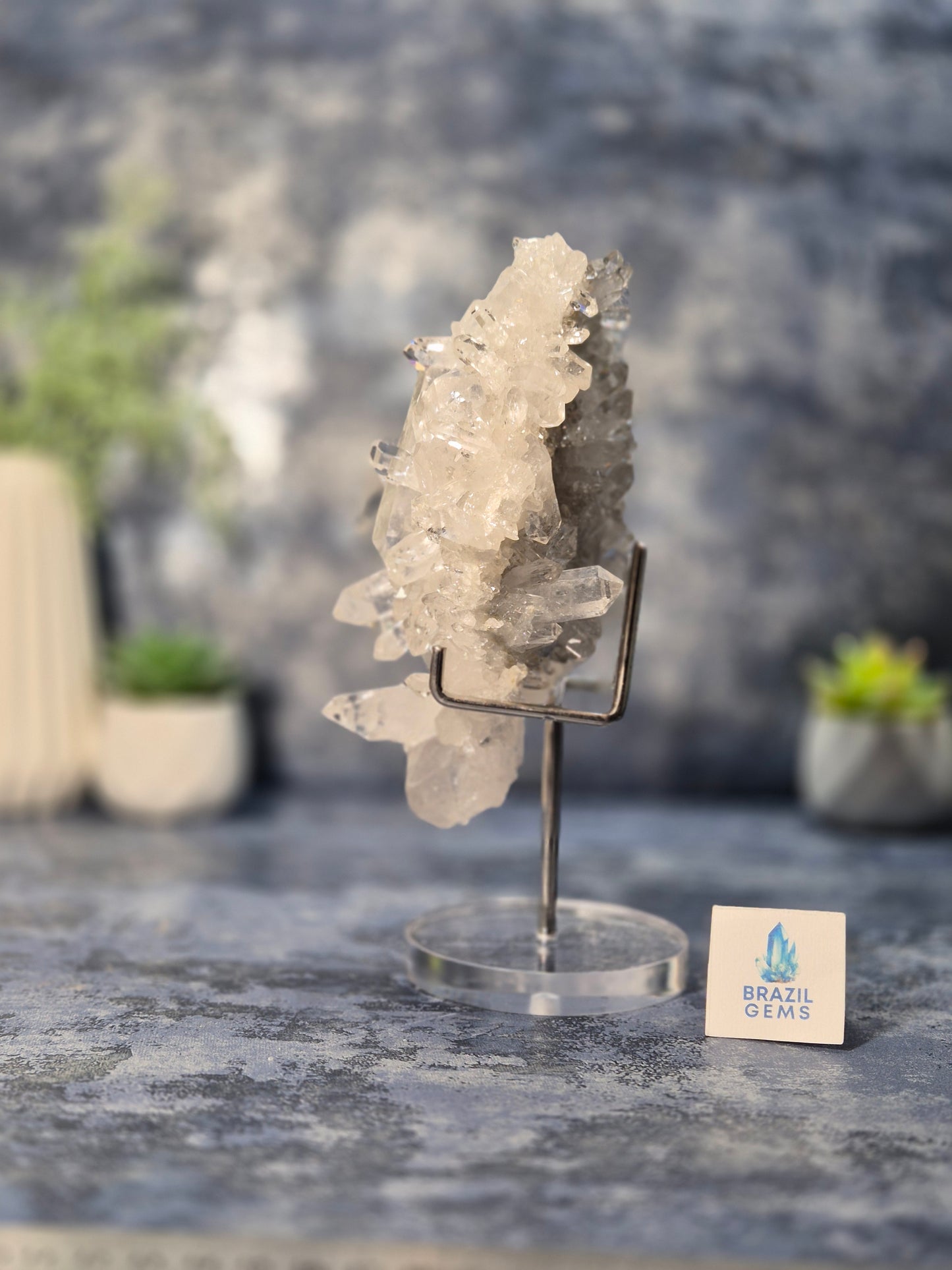 High Grade Clear Quartz Cluster from Tome de Souza Mine
