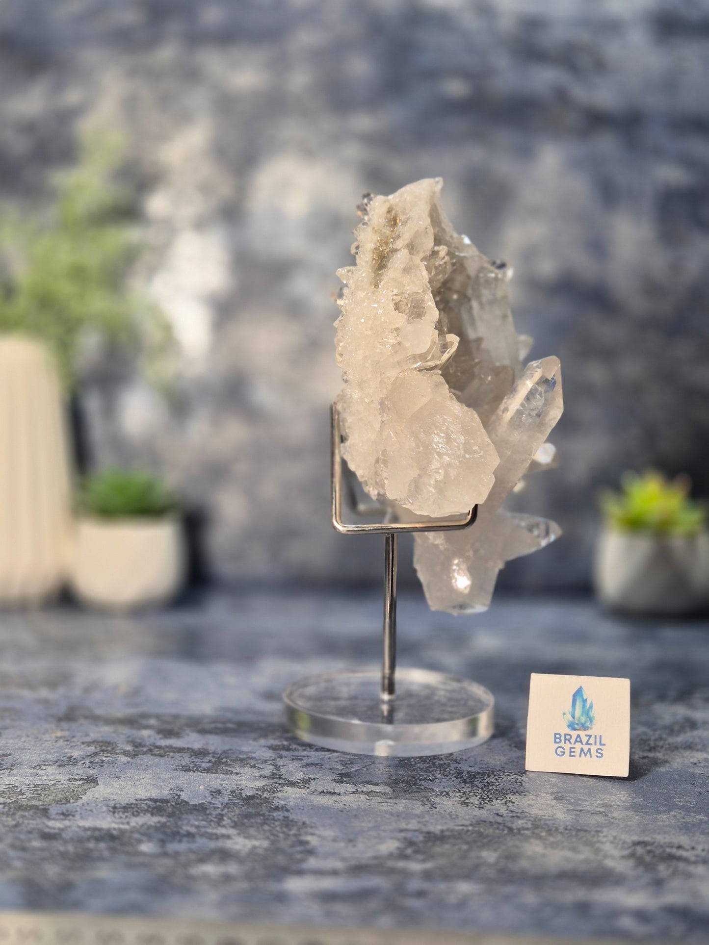 High Grade Clear Quartz Cluster from Tome de Souza Mine