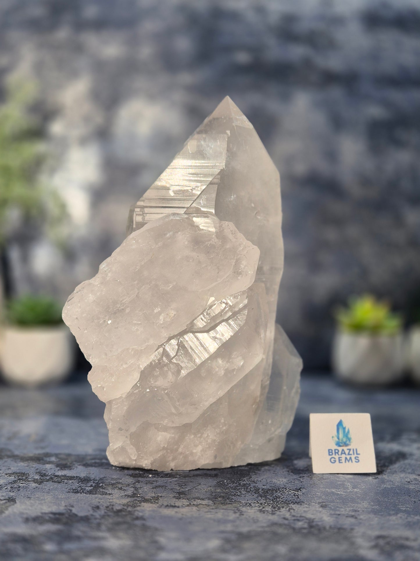 High Grade Lemurian Quartz Cluster from San Se