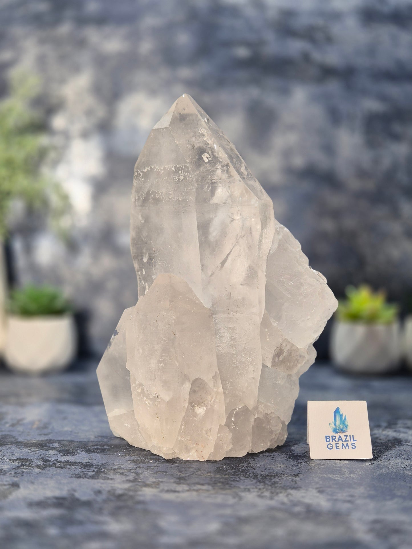 High Grade Lemurian Quartz Cluster from San Se
