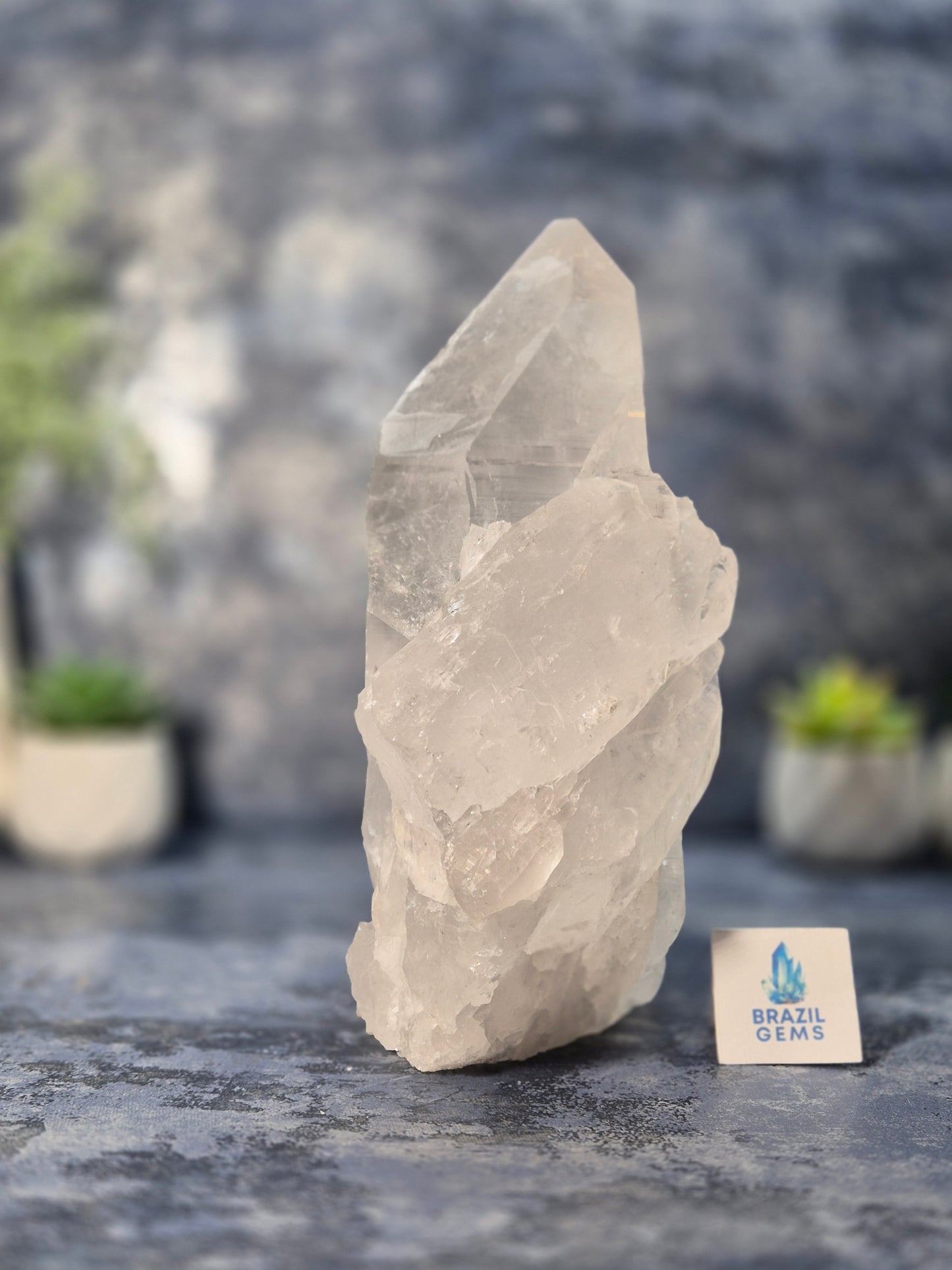 High Grade Lemurian Quartz Cluster from San Se