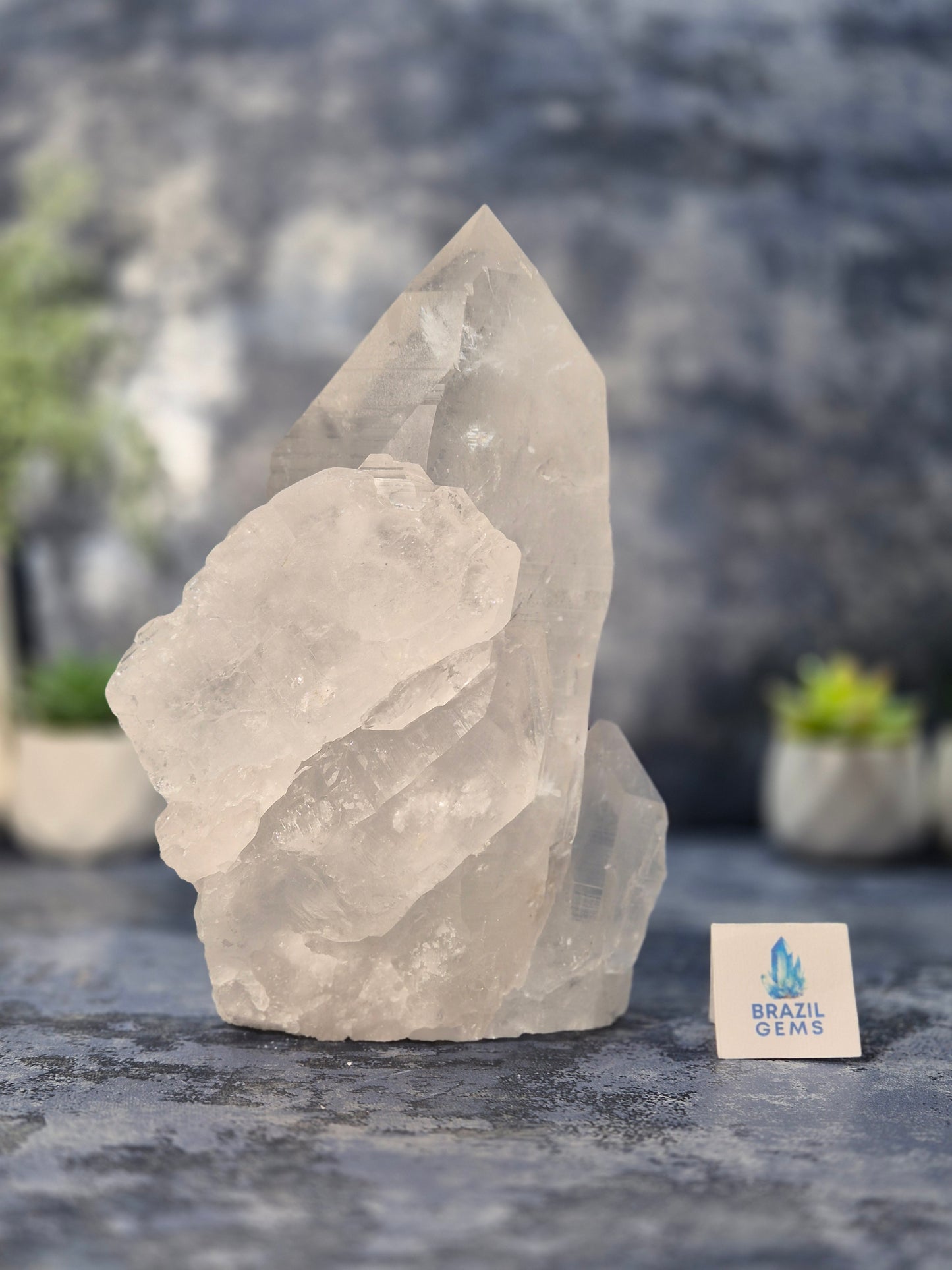High Grade Lemurian Quartz Cluster from San Se