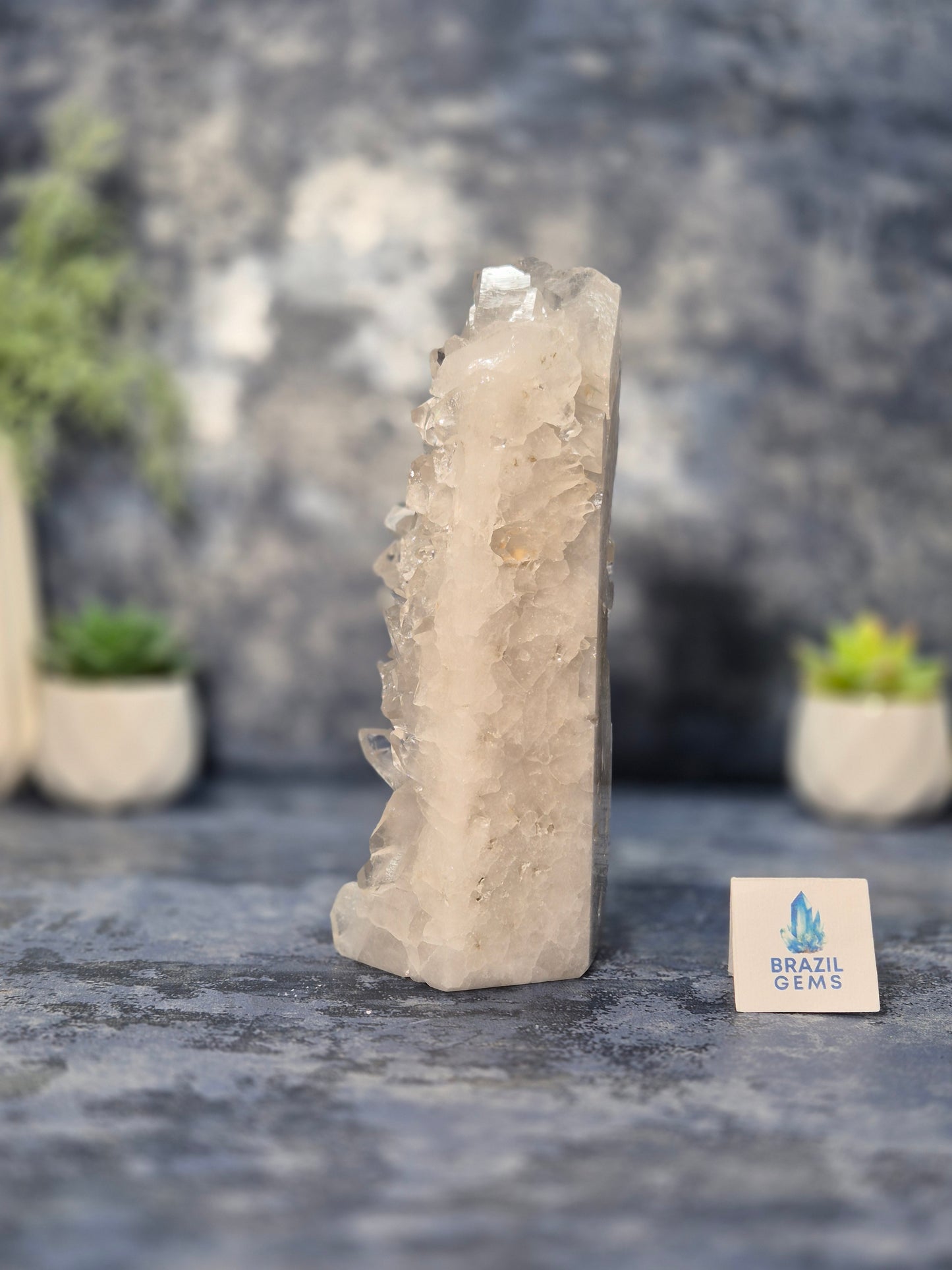 Clear Quartz Pointed Cluster