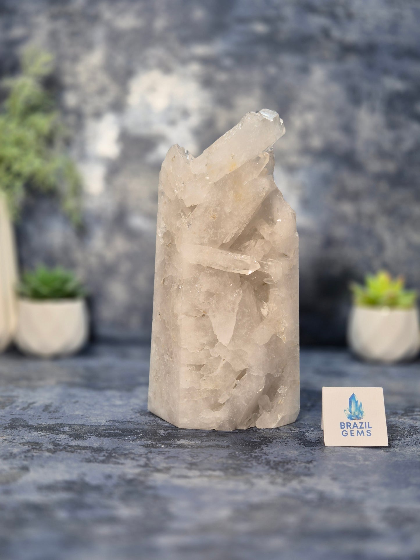 Clear Quartz Pointed Cluster