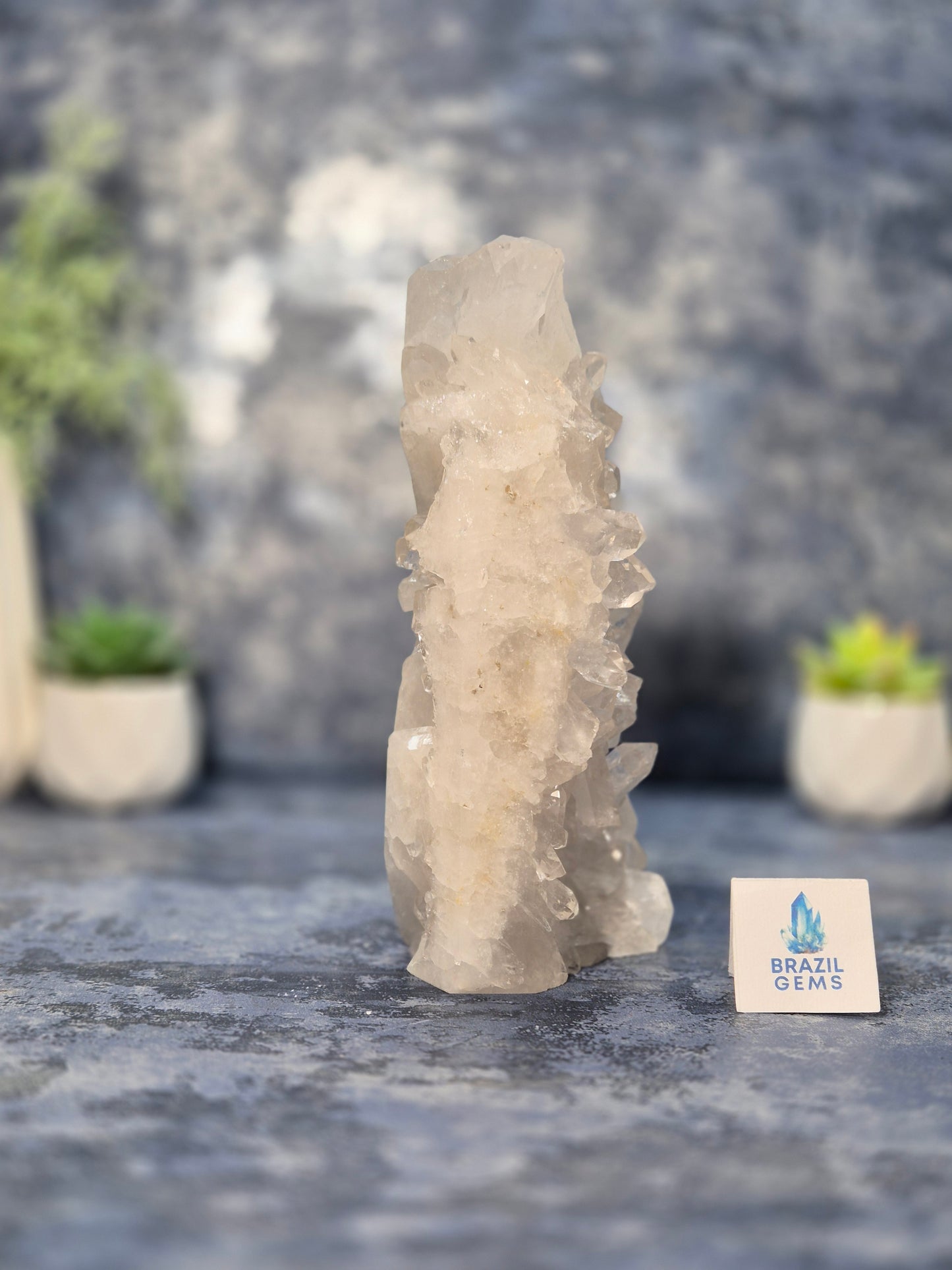 Clear Quartz Pointed Cluster