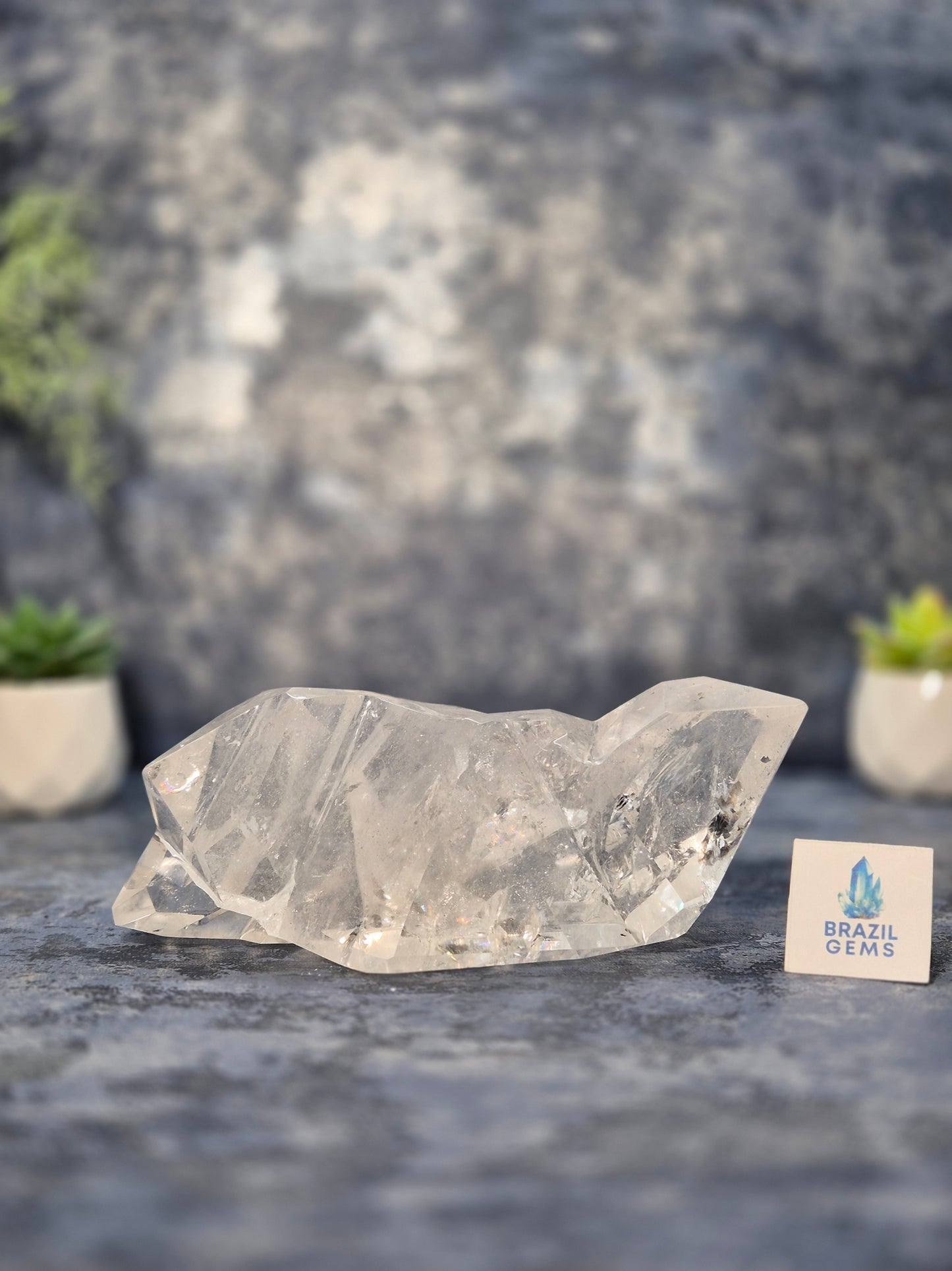 Lemurian Quartz Sculpture