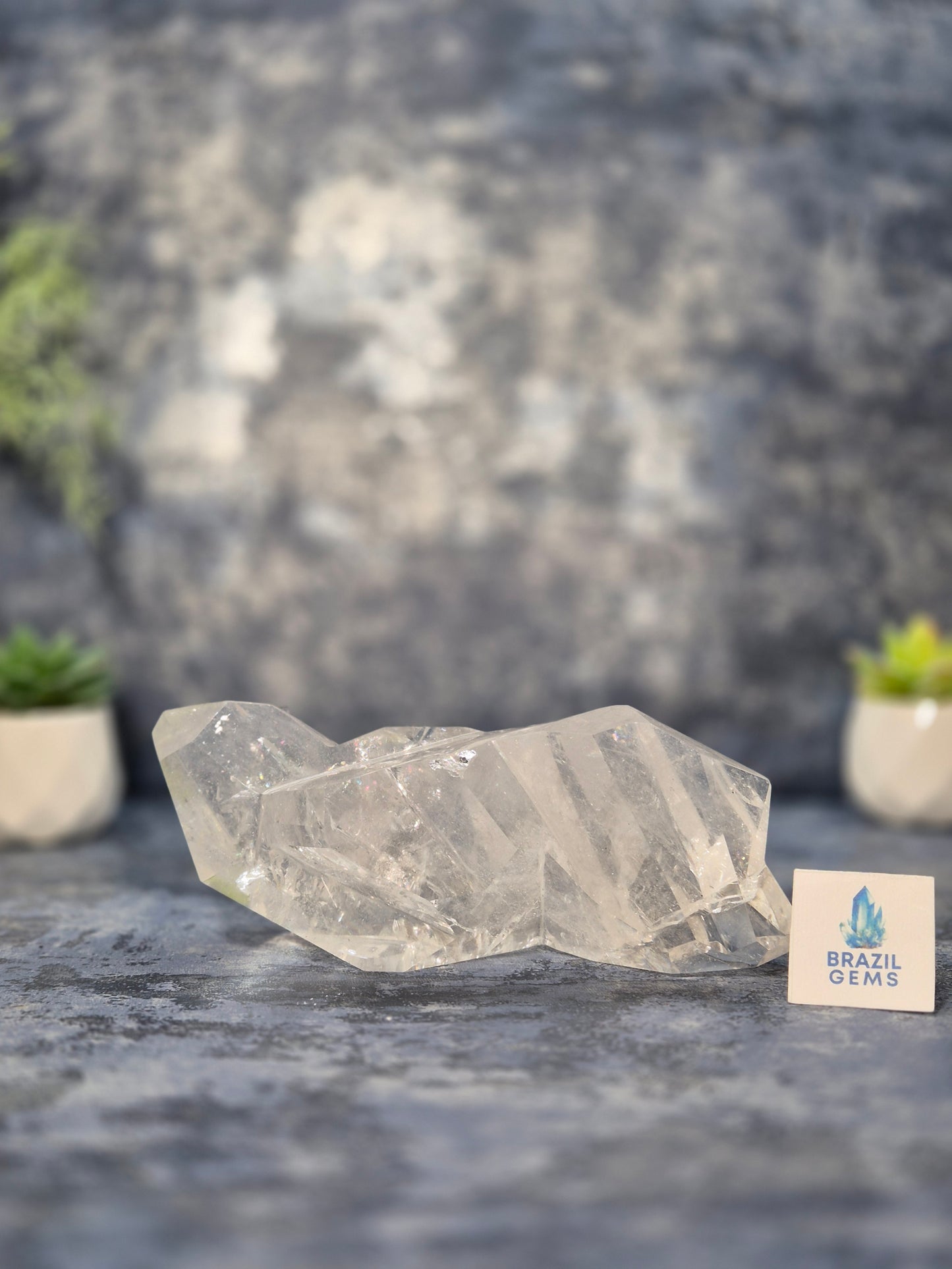 Lemurian Quartz Sculpture