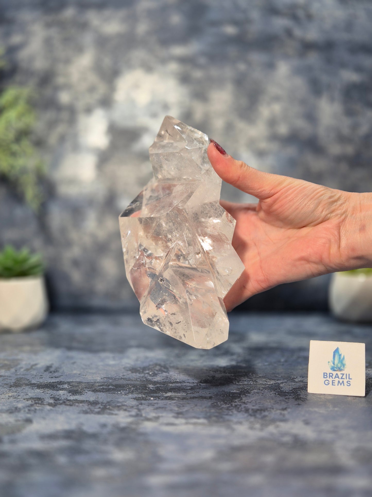 Lemurian Quartz Sculpture