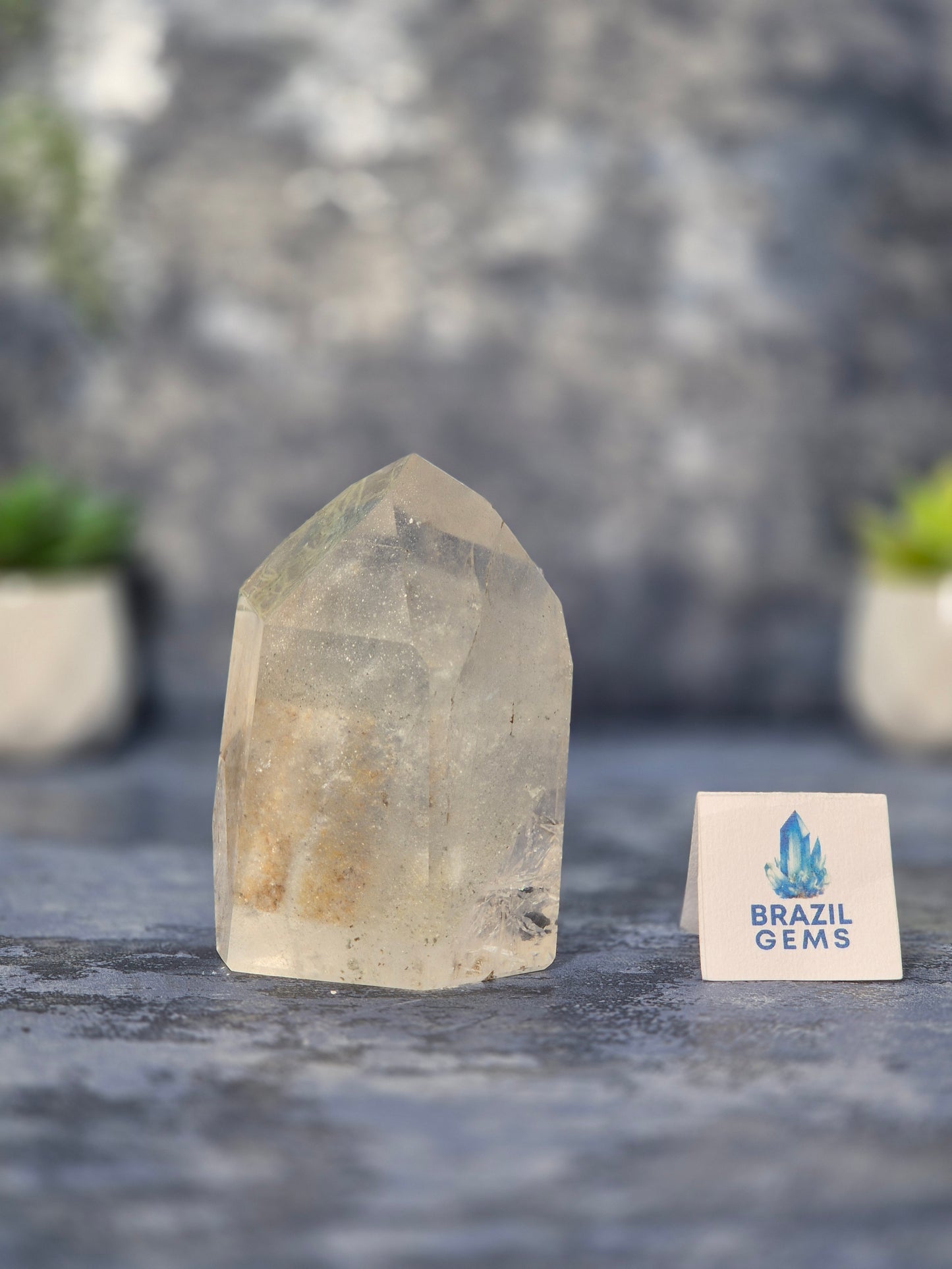 Clear Quartz Phantom Point