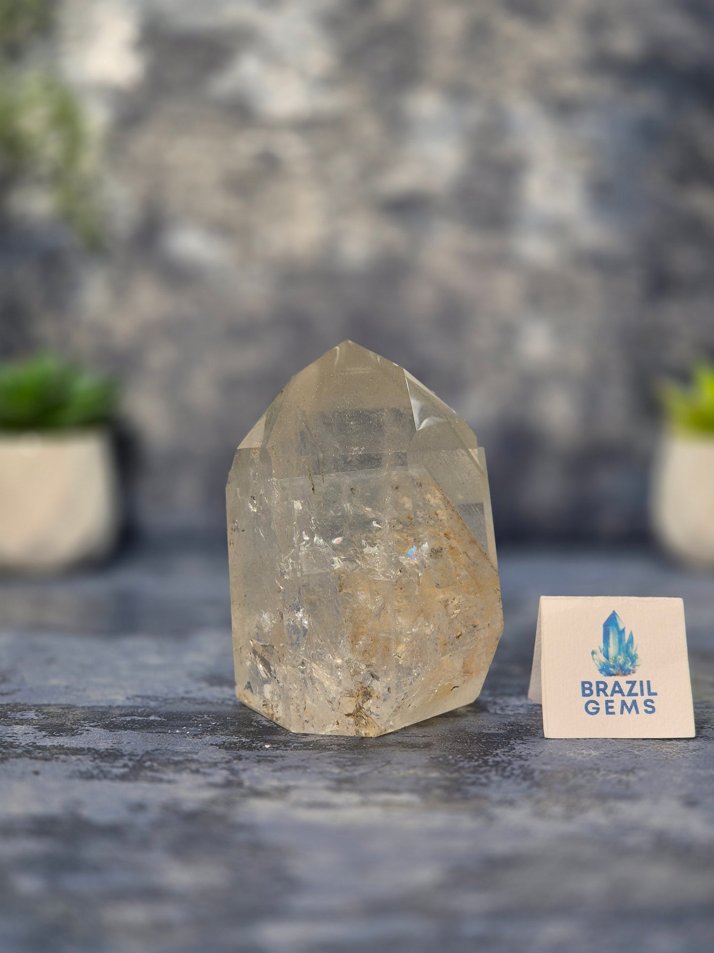 Clear Quartz Phantom Point