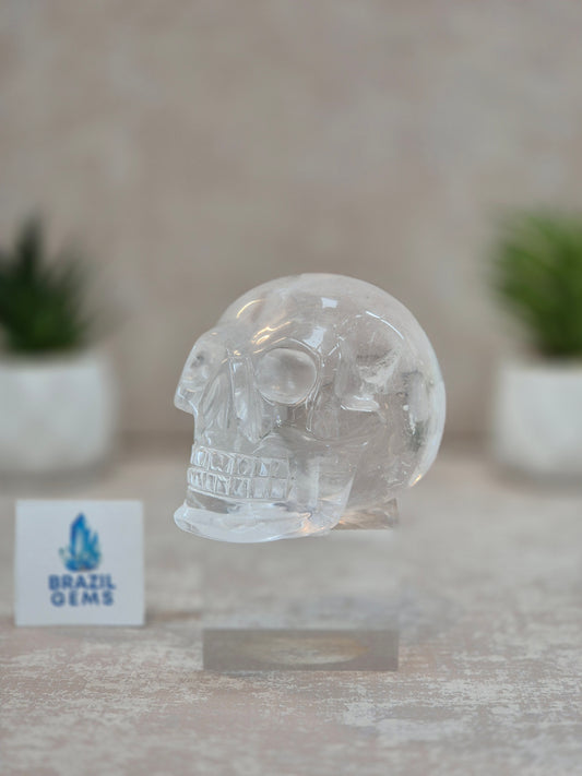 Clear Quartz Skull
