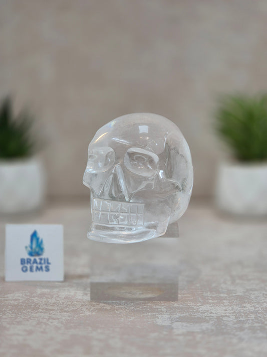 High Grade Clear Quartz Skull