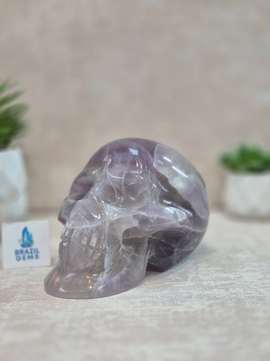 Purple Fluorite Skull