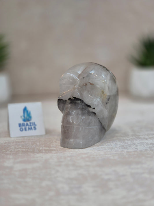 Blue Tara with Mosaic Calcite Skull