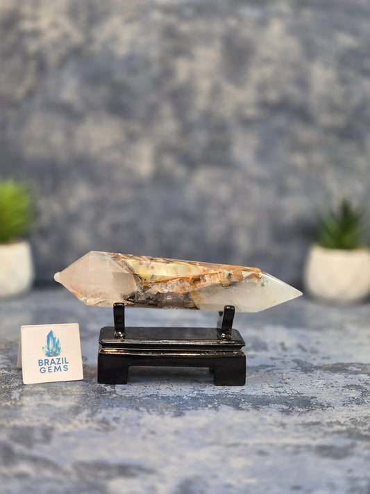 Blue Tara with Mosaic Calcite Vogel