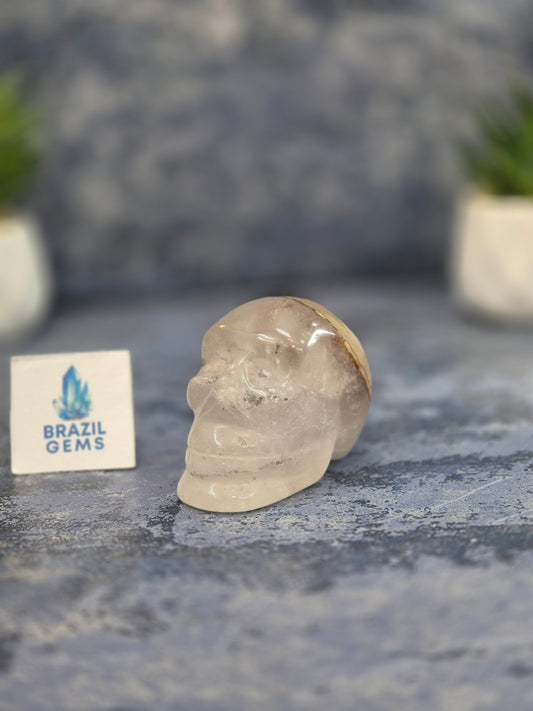 Blue Tara with Mosaic Calcite Skull