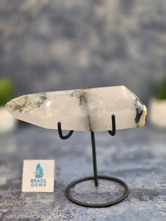 Blue Tara with Mosaic Calcite on stand